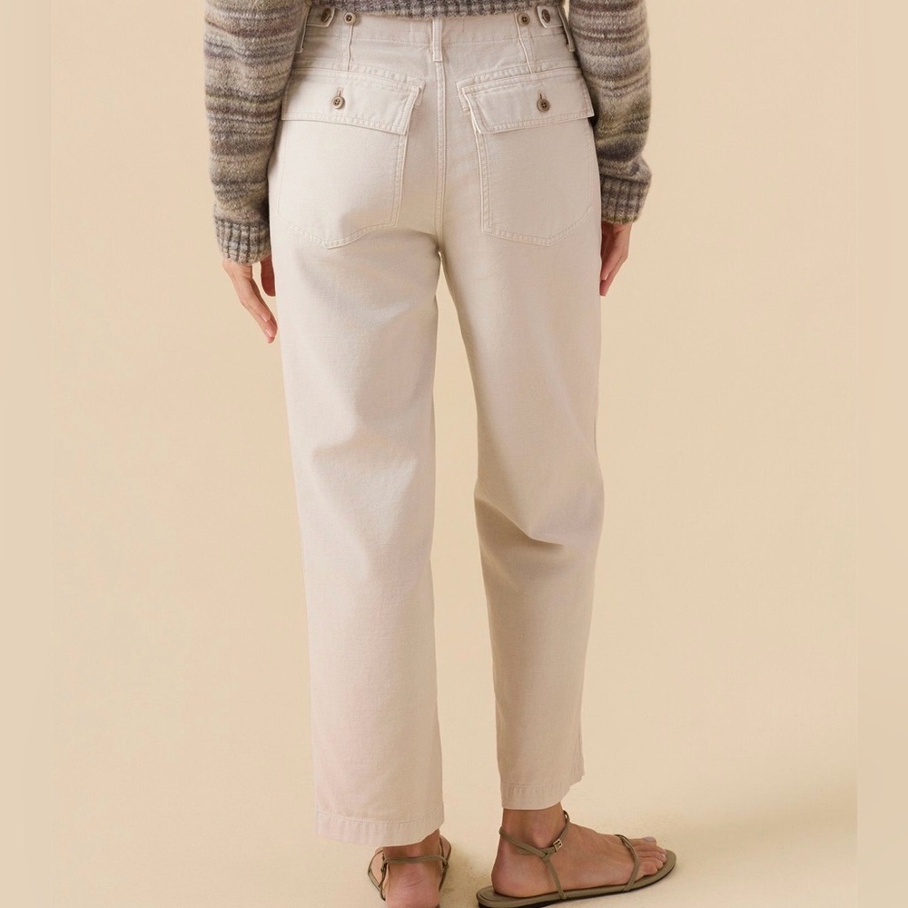Outerknown Westbound Utility Pant in Oatmeal/Cream NWT - Picture 6 of 13